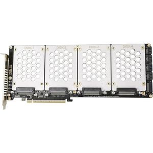 Wdbild 4 Poort SFF8639 NVMe Naar PCIe X16 Adapter Vergulde Contacten Voor Snelle Computer En Server Adapter PCIE Adapter Card