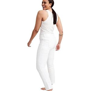 Mac Dream Jeans voor dames, straight leg, wit, denim, 40W x 30L