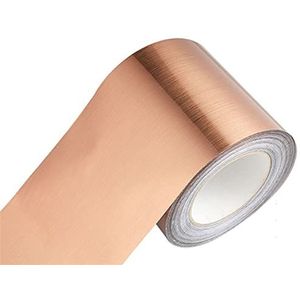 Behangrand Zelfklevende PVC wand- en plafondrandstrip, 5 m, veelkleurig, diverse maten, x(Brushed Rose Gold,8cm(W) X5m(L))