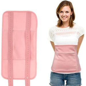 1 zakje voor ricinusolie; roze ricinusolie; herbruikbare zak voor ontgifting, verbetering van verstopping en voor het opbergen van ricinusoliebox voor de spijsvertering (roze)