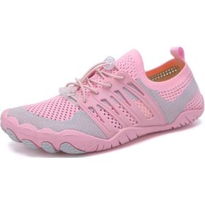 TEXSTYLE Heren Womens Blootsvoets Waterschoenen Sneldrogende Aqua Schoenen Unisex Zwemschoenen voor Mannen, Strand, Duiken, Surfen, Varen, Snorkelen Schoenen OMY14, roze, 8 UK Wide