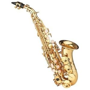 Pak Bb Treble Saxofoon Goudlak Messing Sax Met Instrument