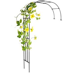 Rozenlatwerk voor het beklimmen van buitenplanten, prieel latwerk, halve boog bloemenstandaard tegen muur, tuinboog latwerk voor tuin bloemendecoratie