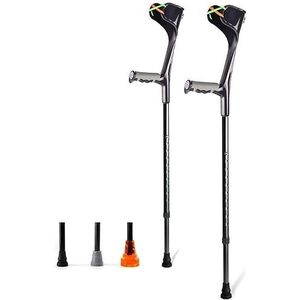 onderarmkrukken, Tieners Lichtgewicht Verstelbare Handvatten Comfortabele Handgrepen Stevige Hoge Dichtheid Aluminium 2 Stuks Wandelstokken