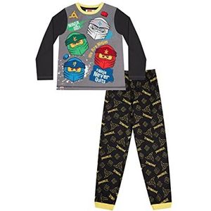 Jongens Lego Ninjago Lange Pyjama Set, Zwart, 5-6 Jaren