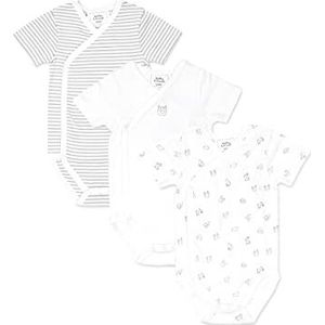 Stellou & Friends Rompertje/body  grijs / wit