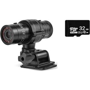 Actiecamera, Fiets Sport Camera Waterdichte Actie Camera 4K Mountainbike Motorhelm Actie Mini Camera DV F9 Camcorder Volledige 1080p HD Auto Video Recorder,Buiten, Sport, Video(Option 3)