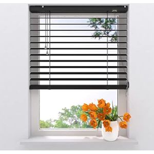 Aluminium Jaloezie Easy Matte - 50 mm - Black - 180 x 180 cm