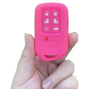 Autosleutel beschermhoes 7 Knop Siliconen Auto Fob Sleutel Cover Case Bescherm Huid Tas Rubber Shell Houder Voor Odyssey 2021 2022 2023 Afstandsbediening Sleutelhanger Sleutel Shell(12)