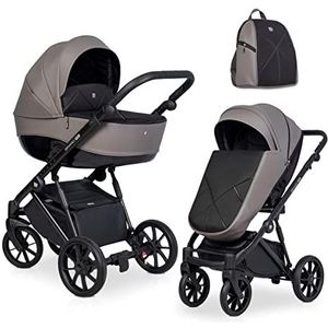 Kinderwagenset tot 22 kg Isofix en babyzitje Optioneel Brano Pro by SaintBaby antraciet 03 3-in-1 met babyzitje