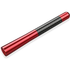 Audio- & videoantennes voor auto 12CM Autoradioantenne Geschikt Voor Peugeot 206 1998-2012 AM FM Signaalversterker Koolstofvezel Antenne Auto Exterieur Auto-antenne(Red)