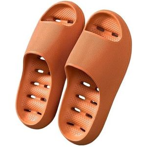 Non-slip Bathroom Slippers,Soft Slippers,Indoor And Outdoor Platform Pool Slippers Shower Slippers (Color : Orange Eur, Size : 43-44)