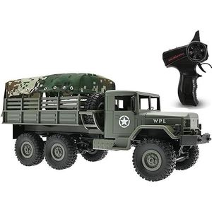 1/16 simulatie off-road militaire vrachtwagen, 6-wiel van krachtig klimmend RC-voertuig, 2.4G schokabsorberende vrachtvrachtwagen voor elk terrein, elektrische afstandsbediening au