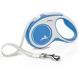 Kerbl Flexi Lijn New Comfort Riem Rollijn, hondenriem, blauw, 15 kg