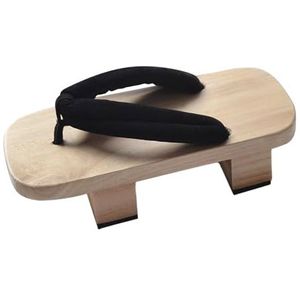 Japanse houten klompen schoenen trendy voor podiumprestaties appartement carnaval 38 zwart maat 38, Zwart Maat 42, Medium