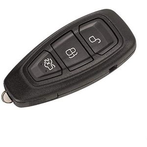 Sleutelhoes Ford Focus Fiesta C-Max 2 Kuga 2 S-Max 2 Mondeo 4 B-Max Ecosport Galaxy 2 - Smart Key Plip afstandsbediening 3 toetsen