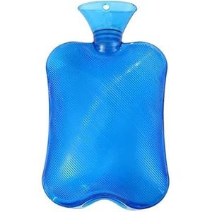 Warmwaterkruik Dikke warmwaterflessen draagbare rubberen winter warm warm water zak handwarmer meisjes zak handen voeten warm waterfles warmwaterzak (donkerblauw - 1000 ml)