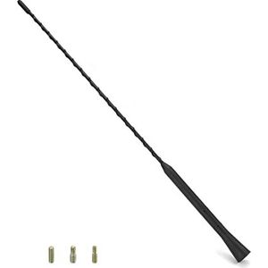 QWORK® autoantenne, autoradio antenne dakantenne, sterke FM/DAB ontvangstfunctie, inclusief M4 M5 M6 schroeven, 40 cm