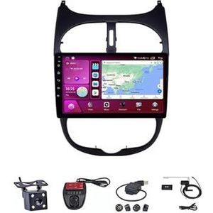 Android Touch Screen Car Stereo 10 Inch Car Stereo Radio Plug And Play Autotoebehoren Autoradio Met Bluetooth En Navigatie En Achteruitrijcamera Voor Peugeot 206 2001-2018(M150S WIFI 2G+32G)