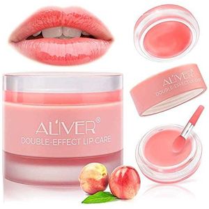 Lip Slaap Masker met Collageen Peptide, Perzik Lip Scrub Overnacht Moisturizer voor Lip Skin Care en Lip Behandeling Reparaties Droog & Chapped & Peeling&Cracked Lips (Perzik)