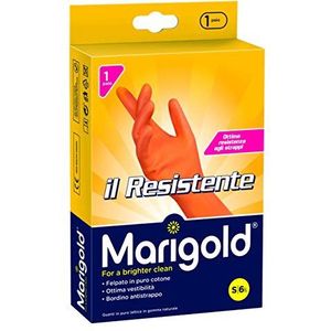 Marigold 145680 handschoen. Duurzame, maximale elasticiteit en duurzaamheid, dubbele latexlaag, puur pluche, lange mouwen en scheurvaste druppelrand