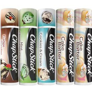 ChapStick - Lip Care Pack: Ice Cream Classics Lip Balm + Cake Batter, 0,15 stuks (5 stuks)