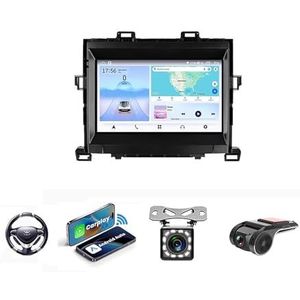 Android 13 Auto Stereo MP5 Player 9'' Screen Autoradio Voor Toyota Alphard H20 2008-2014 Car-play Android Auto GPS-navigatie Bluetooth RDS FM AM DAB+ Radio Stuurbediening Voice Control(NF-1 4Core 1+32