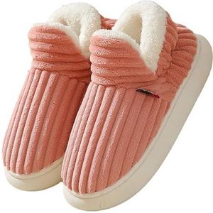 Wolkenpantoffels voor Dames Heren, Winter Antislip Warm Pluizig Slippers, Knus Casual Mode Thuis Pantoffel(Pink,44 EU)