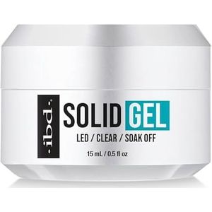 IBD Solid Gel Adhesive, 15 ml, made in USA, led/uv-vaste gellijm voor soft gel tips en 3D-nail art