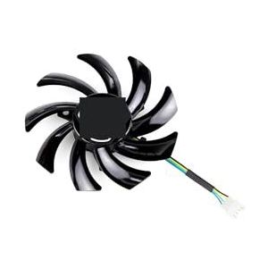 85MM T129215SU RX 6700 XT Koelventilator voor XFX voor Speeder SWFT 309 voor Radeon Grafische Kaart(Black 1-Fan)