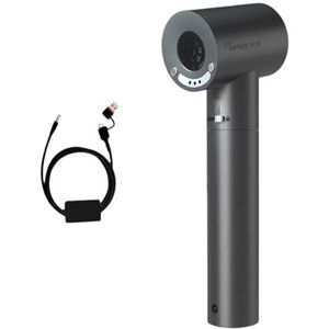 Draadloze, sneldrogende föhn, opvouwbare, kleine föhn, 12 snelheden, temperatuurregeling, ondersteunt snel opladen, draagbare föhn, voor binnen, buiten, kamperen en toerisme