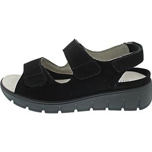Waldläufer - Plateausandalen - Zwart - Klittenbandschoen - Extra Breedte K