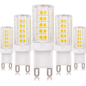 G9 dimbare LED-lamp 6 W warm wit 3000K 60W halogeenlamp vervanging, 220V - 240V, 5-pack