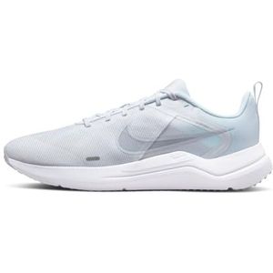 Nike Downshifter 12, hardloopschoenen voor heren, White Pure Platinum White, 45 EU