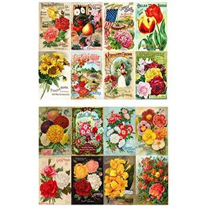 Decoupage Papier Pack (20 Vellen 10x15cm) Bloemen Rozen Tuin Wilde Bloemen FLONZ Vintage Papier