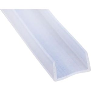 Rubberen glasafdichtingsstrip, U-kanaal siliconen rubberen douchedeur glasafdichtingsstrip, randafwerking beglazing weerstrip randbescherming 1 stuk (22 mm x 18 mm x 1 meter)(21MMX16MMX1METER)