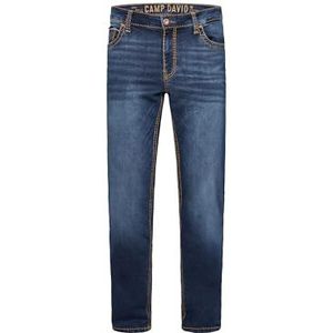 Camp David Heren Jeans CO:NO, Blauw used, 40W / 34L