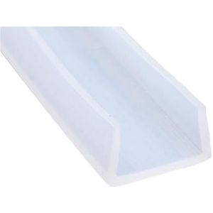 Rubberen glasafdichtingsstrip, U-kanaal siliconen rubberen douchedeur glasafdichtingsstrip, randafwerking beglazing weerstrip randbescherming 1 stuk (22 mm x 18 mm x 1 meter)(26MMX16MMX10METERS)