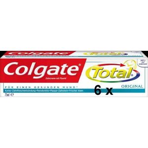 Colgate Total Original Tandpasta, 6 stuks (6 x 75 ml)