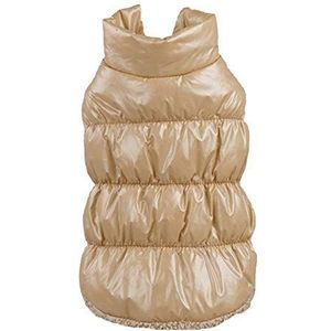 YAOTT Herfst Winter Puppy Kat Warm Down Jas, Verdikking Waterdicht Winddicht Fleece Voering Huisdier Hondenjas, Gewatteerde Jas Kleding voor Teddy, Yorkshire Terrier, Chihuahua Beige L