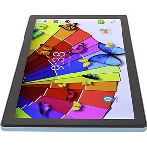 10,1 Inch Tablet, Type C Oplaadbare Blauwe Gamingtablet 8 GB RAM 256 GB ROM 100 Tot 240 V voor Entertainment (EU Stekker Maximaal 30W)