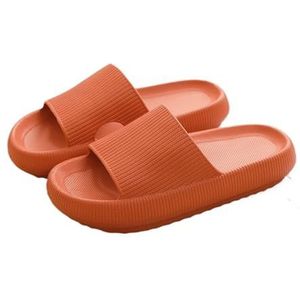 GSCLZ Vrouwen Sandalen Orthopedische Cloud Slippers Vrouwen Slippers Strand Sandalen Thuis Badkamer Antislip Mannen Verheffen Zachte Slides Sandalen Heren Sandalen, Dikke onderkant oranje, CN 40-41