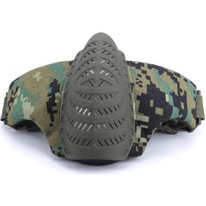 Tactisch Halfmasker, voor Airsoftbescherming Tactisch Gamen Cs-Gamen en Halloween Cosplay(AOR2)