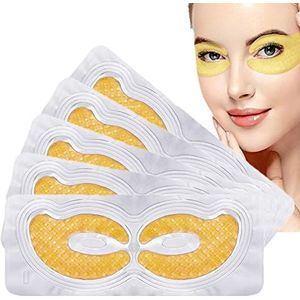 24 K gouden oogmasker collageen oogmasker gel oogpads oogpads oogpads pads met anti-aging en rimpels verzorging voor oogringen, zwellingen behandeling hydrogel Under Eye Patches (5 paar)