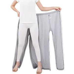 Patient Care Pants For Women And Men, Incontinence Pants Full Open Patient Care Trousers For Elderly And Bedridden Patients(M)