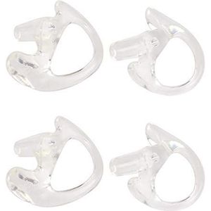 POFET 2 Pairs Witte Vervanging Medium Siliconen Earmold Oordopjes Een Paar Voor Twee-weg Radio Audio