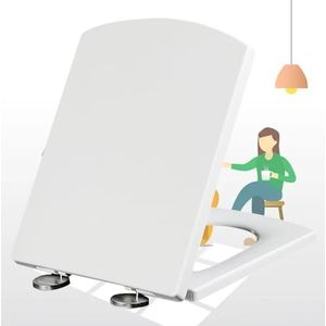 Wc-bril met snelsluiting en antibacteriële coating - Wit