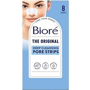 Biore Originele U-BB-1374 diepe reiniging van de poriën strepen - 8 stuks - poriestrips