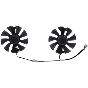 2 stuks videokaartkoelventilator, grafische GPU-koeler, GA91S2H, voor ZOTAC voor GTX 1050Ti X voor gaming, voor 760 2GD5 HB 750Ti
