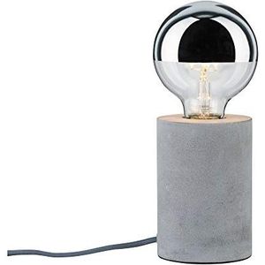Paulmann 79621 Neordic Mik tafellamp rond max. 1x20W tafellamp voor E27 lampen Nachtkastlamp grijs 230V beton zonder gloeilampen